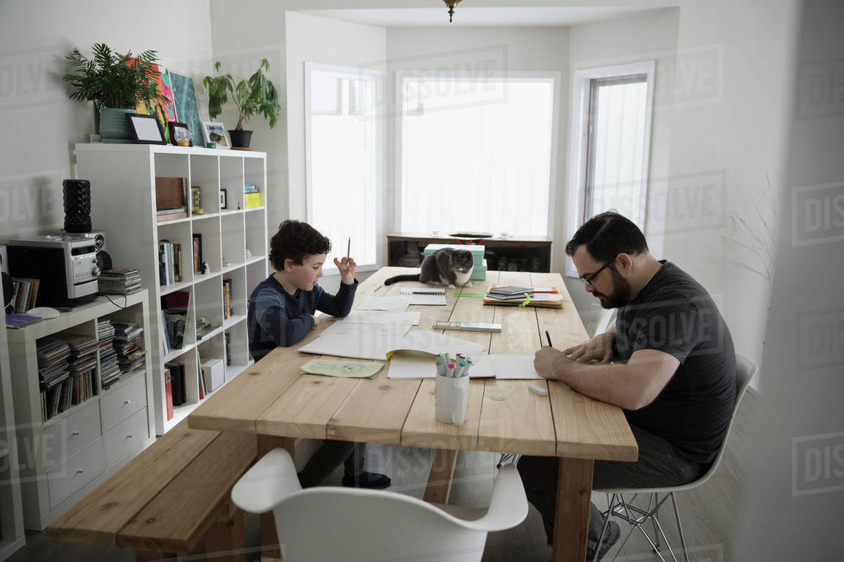 1200x800 Father And Son Drawing - Drawing Dining Table
