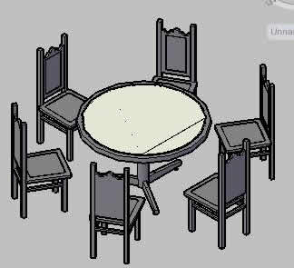 324x295 round dining table in autocad download cad free - Drawing Dining Table