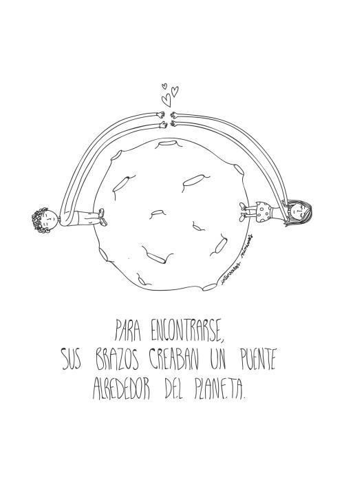 500x707 love drawing illustration distance amor wacom intuos intervalos - Drawing Distance