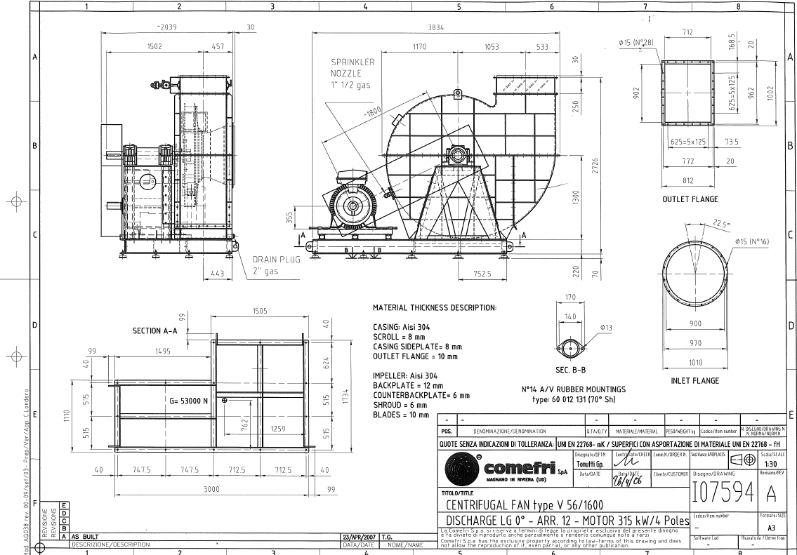 1135x791 Comefri - Drawing Download