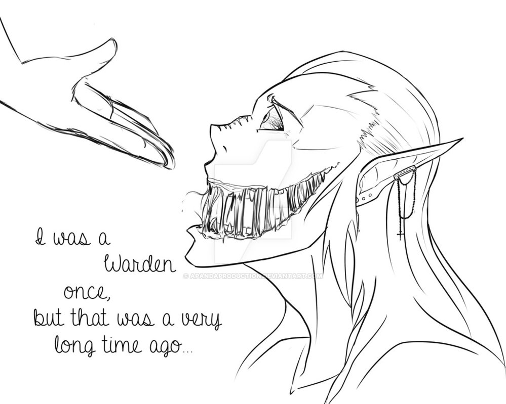 999x799 Dragon Age Darkspawn Warden - Drawing Dragon Age