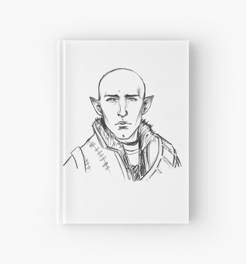 827x889 Solas Dragon Age Inquisition Drawing Hardcover Journals - Drawing Dragon Age