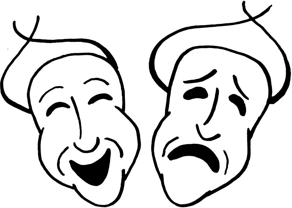950x677 Theatre Drawing Clip Art Royalty Free Download Huge Freebie - Drawing Drama