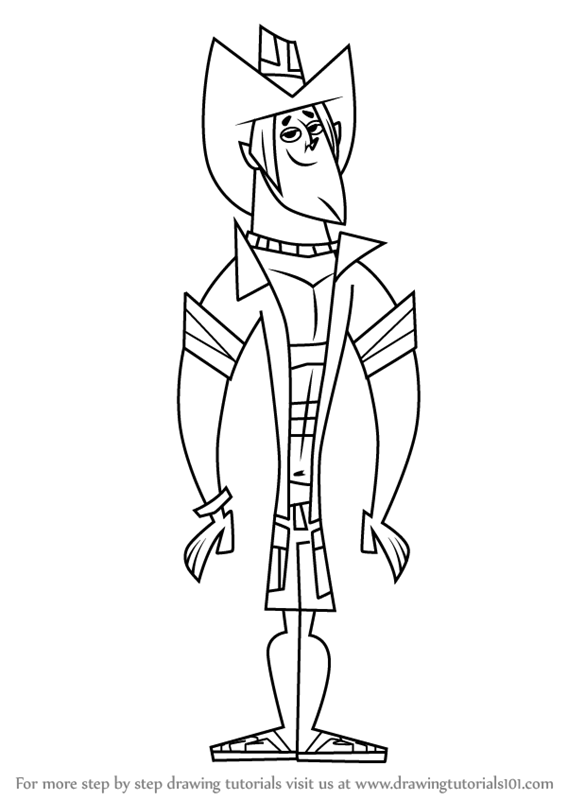 567x800 learn how to draw geoff from total drama - Drawing Drama