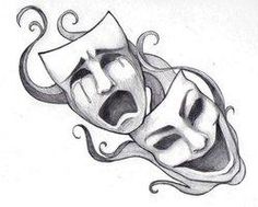 236x189 best tragedy mask images drama masks, comedy tragedy masks - Drawing Drama