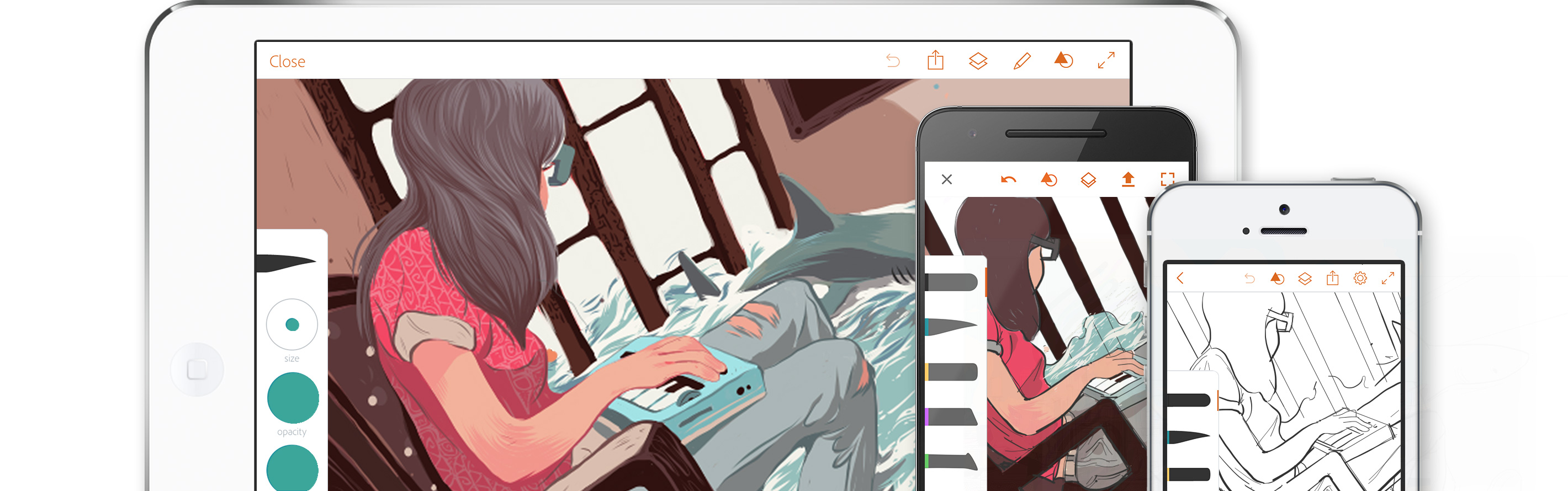 2840x890 adobe illustrator draw drawing and vector design, ideas app - Drawing Drawing App