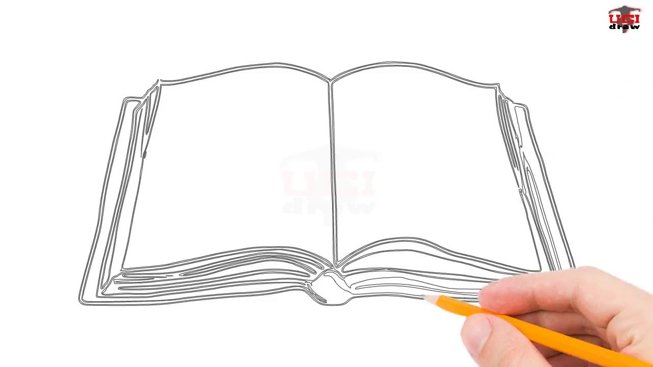 1280x720 How To Draw A Book Step - Drawing Drawing Book