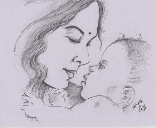 500x410 Arvanah Mothers Day Drawing Competition For Children Season - Drawing Drawing Pictures