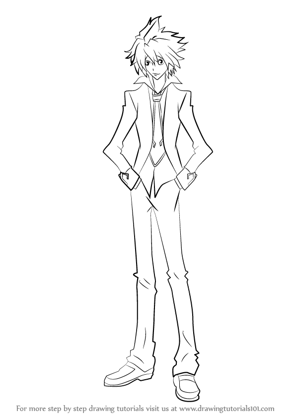 596x843 Learn How To Draw Takuto Tsunashi From Star Driver - Drawing Driver