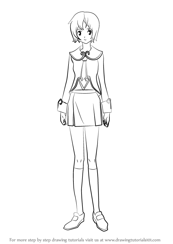 596x842 Learn How To Draw Wako Agemaki From Star Driver - Drawing Driver