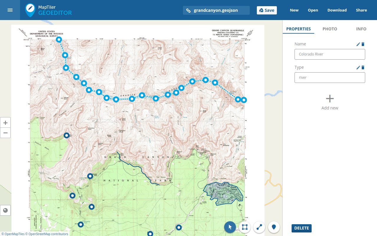 1280x800 Online Drawing Tools In Geoeditor Web Application Maptiler News - Drawing Editor