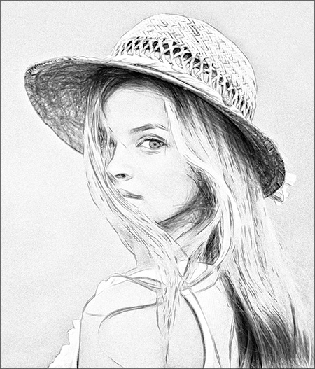450x527 Pencil Drawing Effect Parameters In Akvis Draw - Drawing Effect