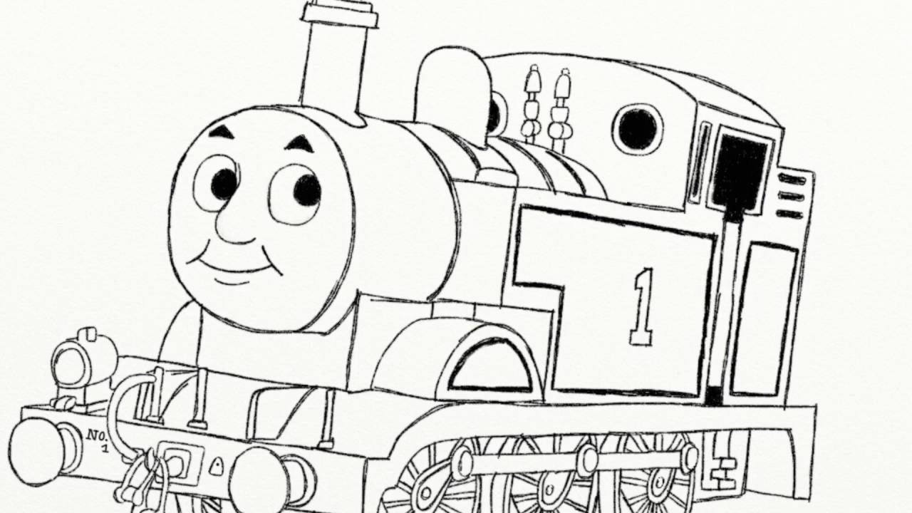 1280x720 Watch Me Draw Thomas The Tank Engine - Drawing Engine