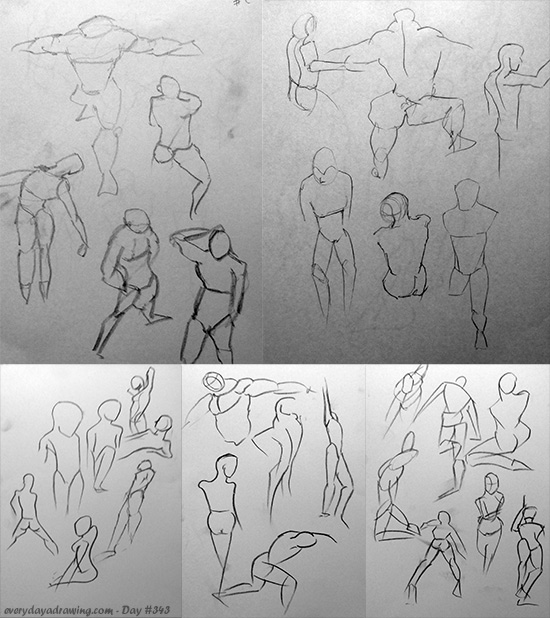 550x618 Gesture Drawing Every Day A Drawing - Drawing Everyday