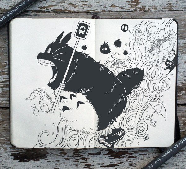 600x544 Illustrator Creates A Fantastic Drawing Everyday For Days - Drawing Everyday