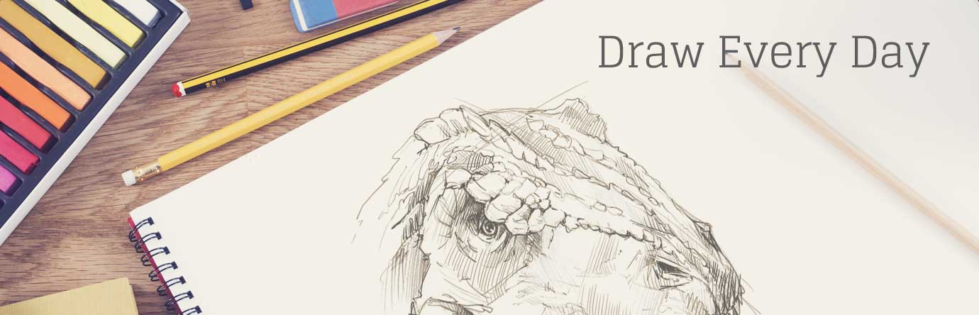 1380x444 Draw Every Day - Drawing Everyday