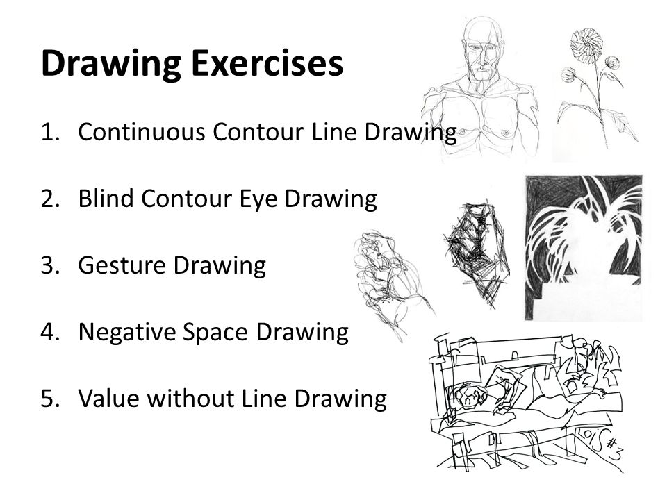 960x720 drawing exercises continuous contour line drawing - Drawing Exercises