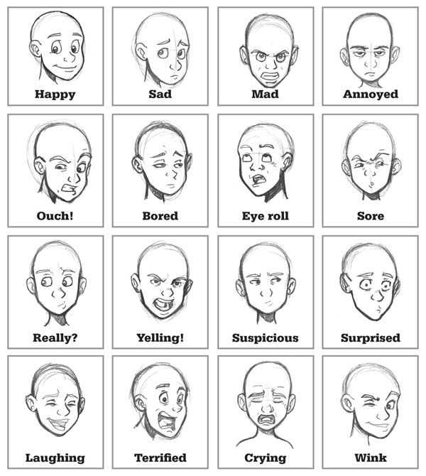 600x670 fig ref drawings, facial expressions drawing - Drawing Expressions