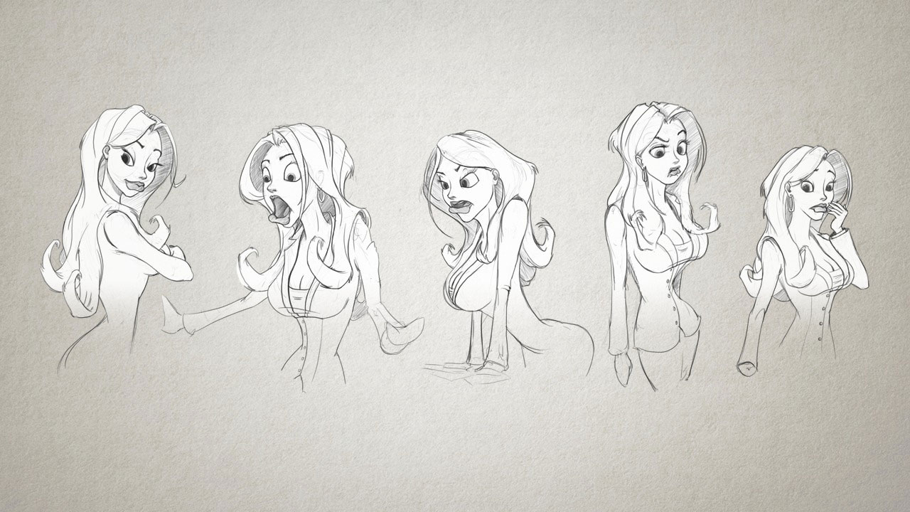 1280x720 drawing expressions for a stylized character in photoshop - Drawing Expressions