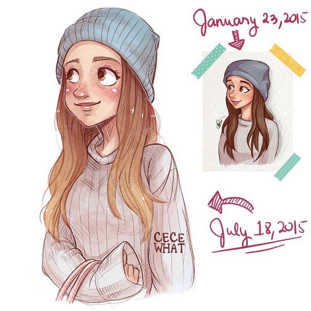 610x610 ariana, art, cartoon, cute, draw, drawing, fan, fanart, girl - Drawing Fan