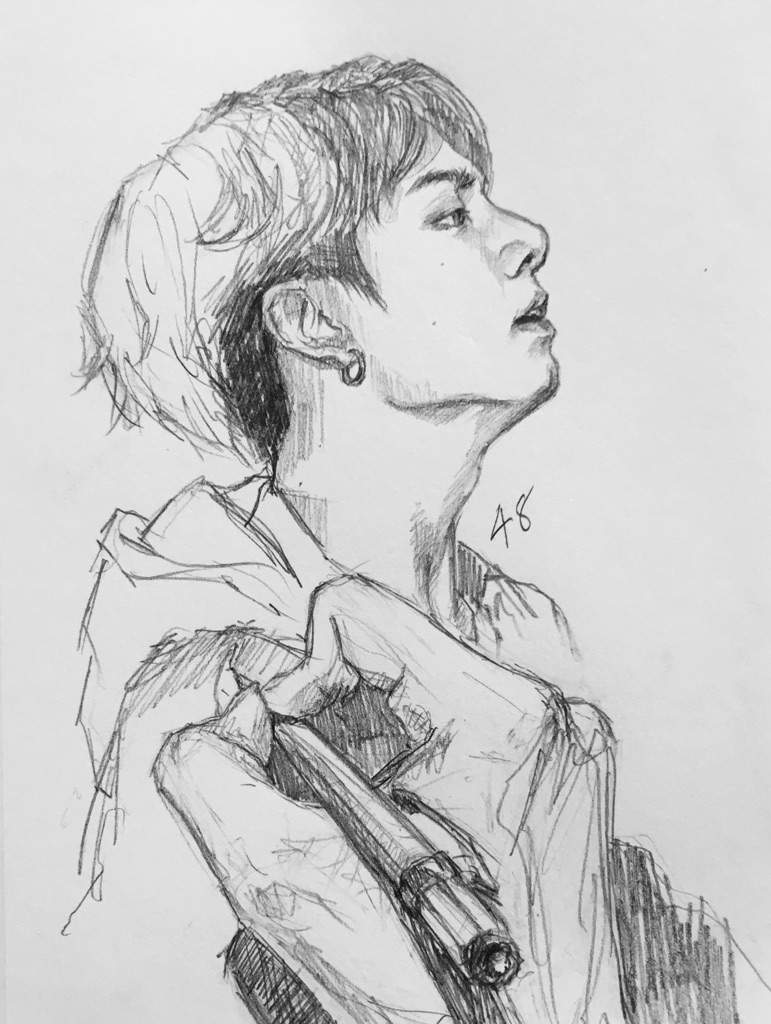 771x1024 Picture Of My Hand Drawing My Hand Drawing Jungkook Army's Amino - Drawing Fanart