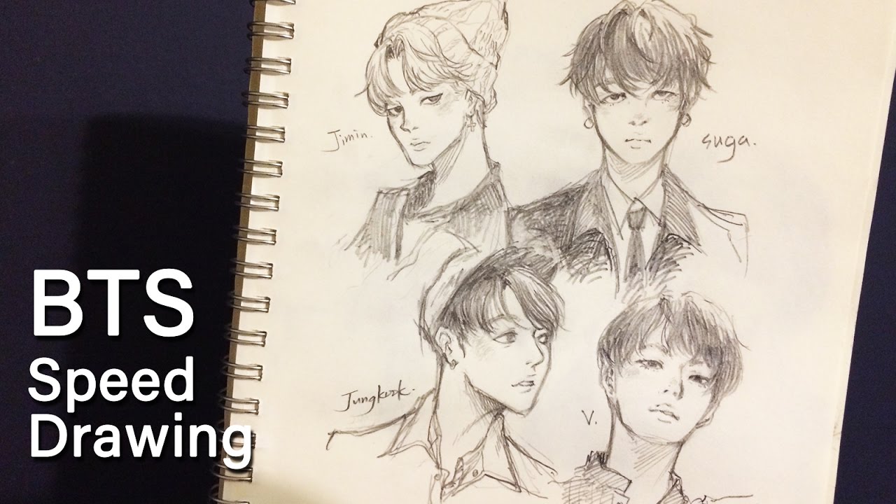 1280x720 Speed Drawing Bts Season's Greetings Fanart - Drawing Fanart