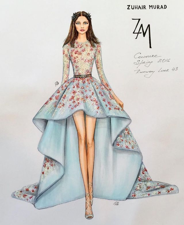 640x785 fashion illustrations fashion sketches - Drawing Fashion Clothes