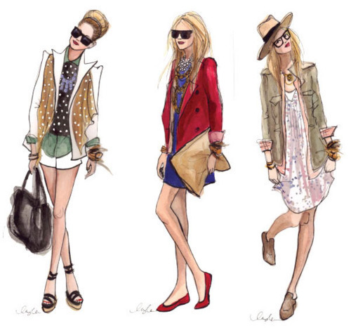 500x467 Art, Clothes, Drawing, Fashion, Illustration - Drawing Fashion Clothes