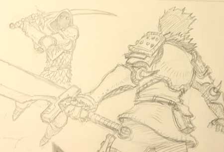 450x306 how to draw fight scenes - Drawing Fight