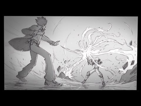 How To Draw Fight Scenes Fireball Vs Sword - Drawing Fight. 