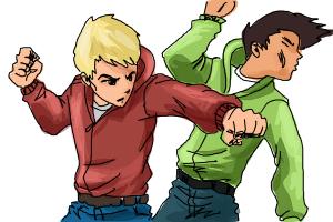 300x200 how to draw a fight scene - Drawing Fight