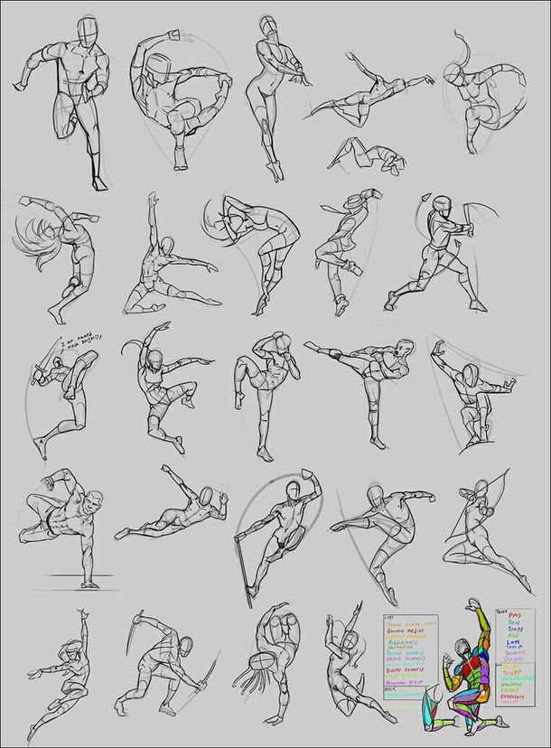 610x828 anime, drawing, fight, how to draw, manga, tutorial - Drawing Fight