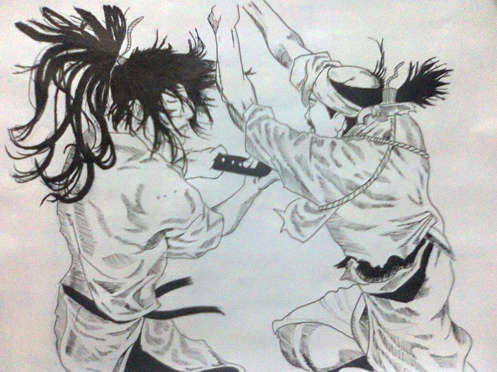 Anime Fight Scene Drawings