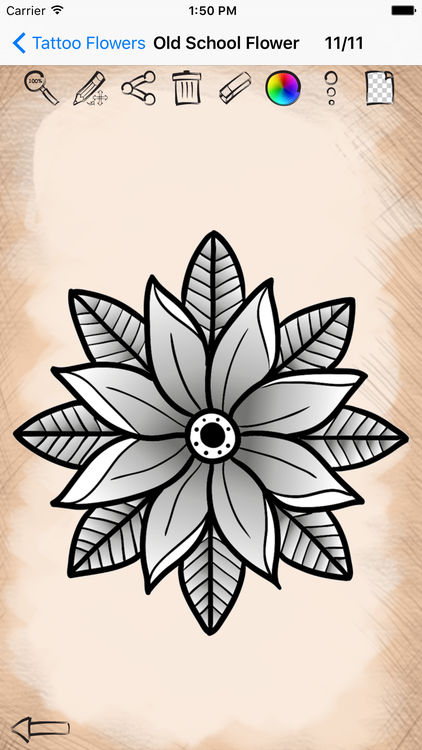 422x750 Learning To Draw Flower Tattoo Designs - Drawing Flowers Tattoo