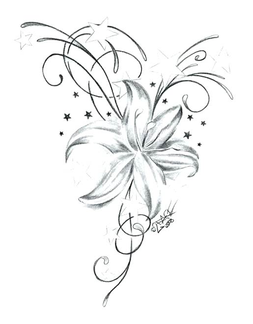 Drawing Flowers Tattoo at PaintingValley.com | Explore collection of ...