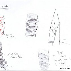 250x250 how to draw fabric folds tutorial - Drawing Folds