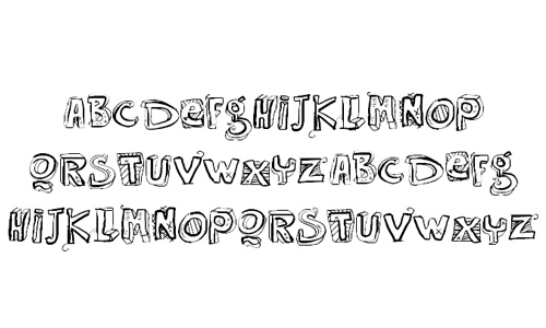 500x300 Free And Delightful Doodle Fonts Naldz Graphics - Drawing Font Free