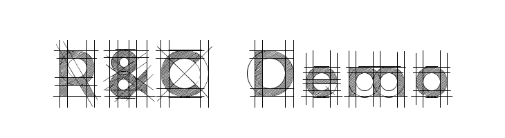 730x200 R Free Fonts - Drawing Font Free