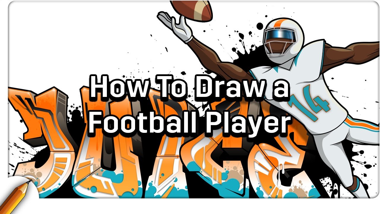 1280x720 How To Draw A Football Player - Drawing Football Players