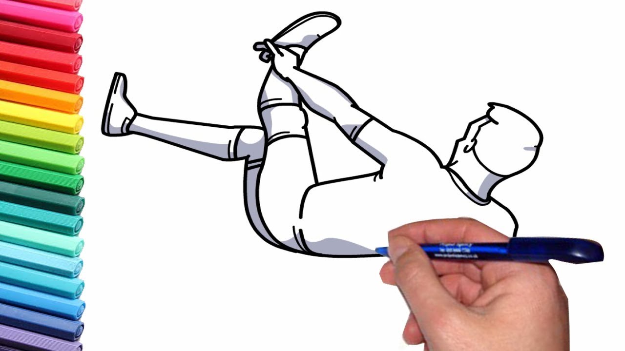1280x720 how to draw football players step - Drawing Football Players