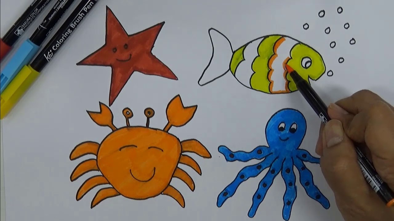 1280x720 Easy Drawing Ideas For Kids Colouring Activities For Year Olds - Drawing For 6 Year Old