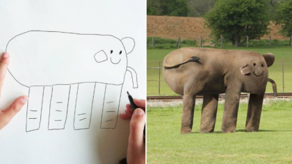 420x236 World's Cutest Dad Turns His Year Old Son's Drawings Into - Drawing For 6 Year Old