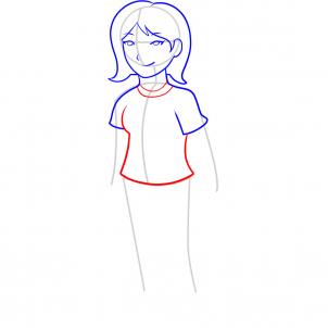 302x302 How To Draw How To Draw A Girl For Kids - Drawing For A Girl