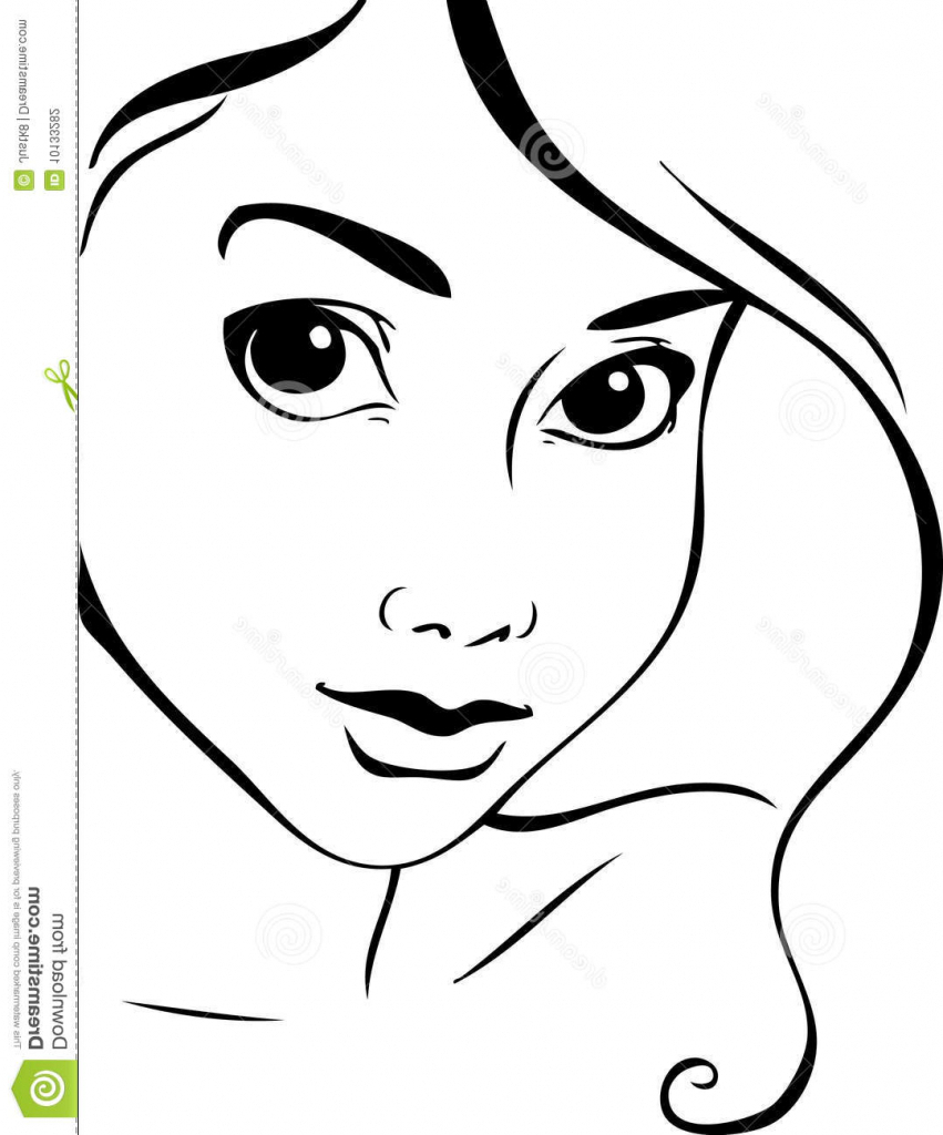 851x1024 Draw A Girl Easy - Drawing For A Girl