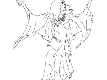 440x330 Drawing Of Athena Ffrom Greek Gods And Goddesses Coloring - Drawing For Adults Online