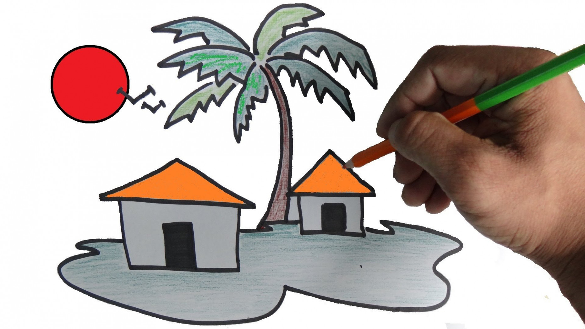 1862x1047 How To Draw A Scenery For Children Step - Drawing For Children