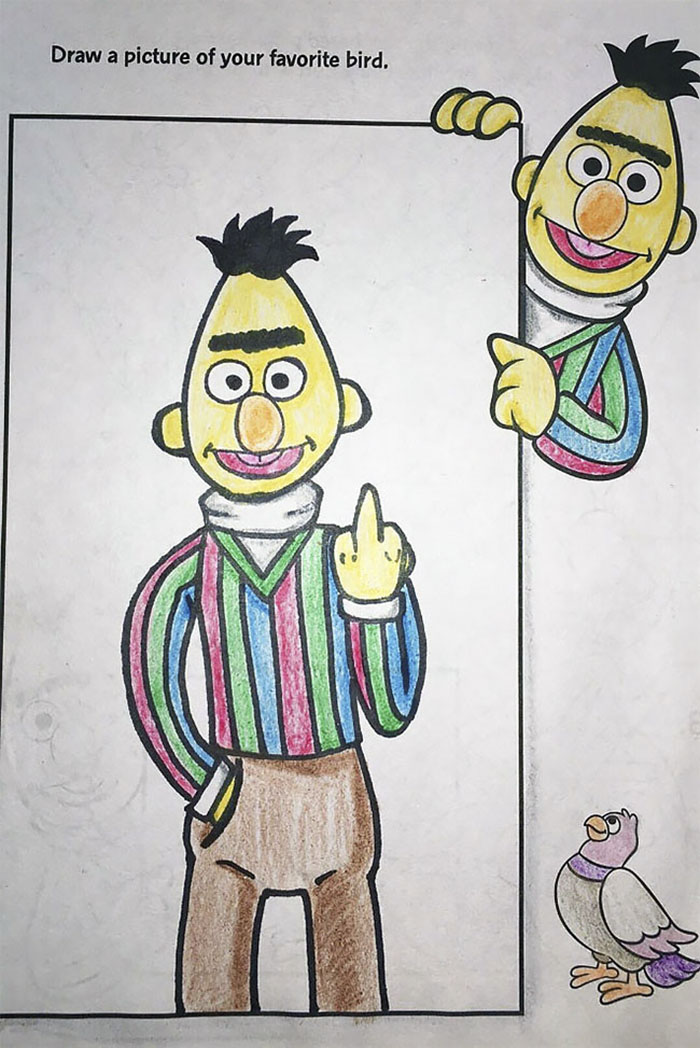 700x1048 Times Adults Did Coloring Books For Kids, And The Result Was - Drawing For Children