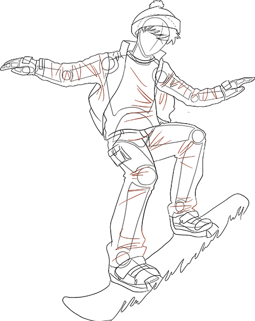 500x628 Drawing Clothes On The Figure - Drawing For Clothes