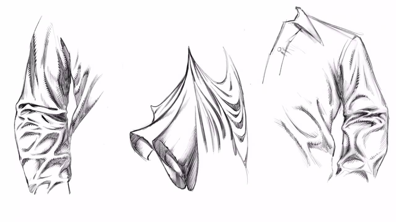 1280x720 Drawing Clothing And Wrinkles - Drawing For Clothes