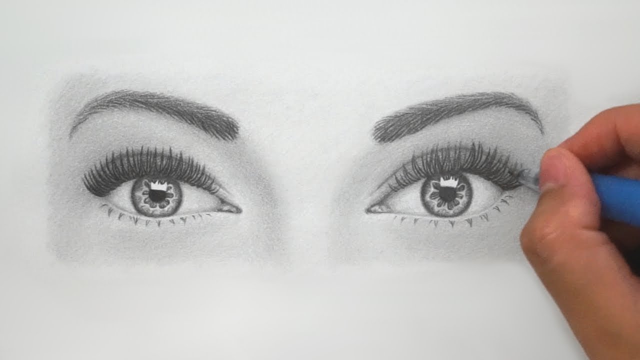 1280x720 How To Draw Realistic Eyes For Beginners - Drawing For Eyes